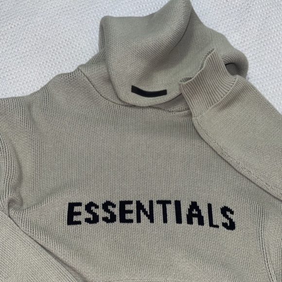 Fear of God Essentials Sweatshirt in Tan - Picture 1 of 3